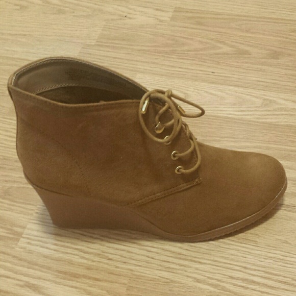 Merona Shoes - Chestnut colored  wedge booties by Merona